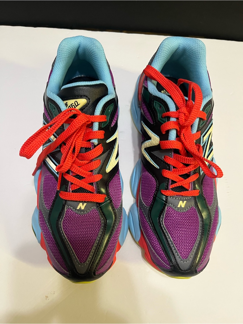 New Balance Multicolor Running Sneakers - Purple, Teal & Red - Picture 7 of 14